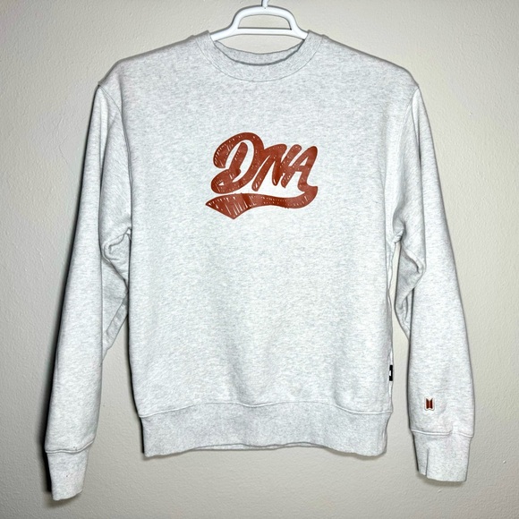 Sweaters - Official BTS DNA Varsity Sweatshirt 03 Big Hit Ent. Women’s Large Gray